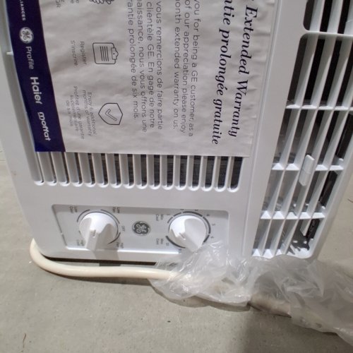 GE APPLIANCES MECHANICAL ROOM AIR CONDITIONER FOR SMALL ROOMS - 5000BTU - 150SQ. FT. (MODEL: AWAS05BWFC) image 2