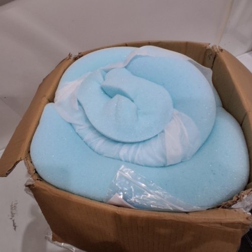 LINENSPA MEMORY GEL INFUSED COOLING FOAM MATTRESS TOPPER - 3" X 75" X 57-QUEEN- BLUE image 2