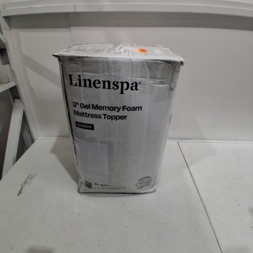 LINENSPA MEMORY GEL INFUSED COOLING FOAM MATTRESS TOPPER - 3" X 75" X 57-QUEEN- BLUE image 4