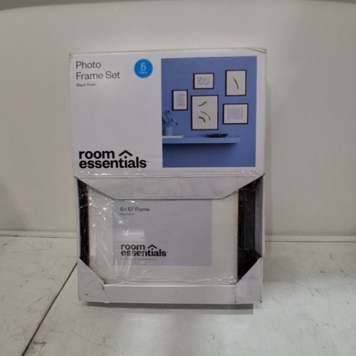 5PC ROOM ESSENTIALS PHOTO FRAME SET - 11" X 14" / X2 (8" X 10") /X2 (6" X 8") - BLACK (MODEL: IDC-002264-01-522-97DC) image 3