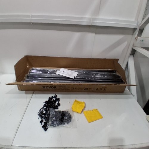 51PK ALUMINUM STAIRCASE BALUSTERS WITH RAIL CAPS & SCREWS - 36" EACH - BLACK (MODEL: YG19-914B-51) image 2