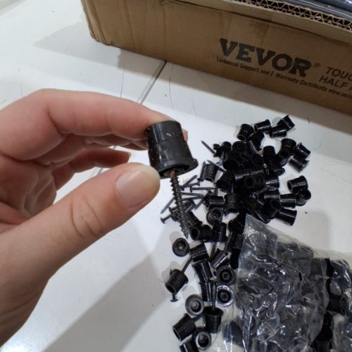 51PK ALUMINUM STAIRCASE BALUSTERS WITH RAIL CAPS & SCREWS - 36" EACH - BLACK (MODEL: YG19-914B-51) image 3