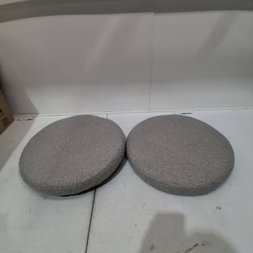 2PK ROUND STOOL CUSHION REPLACEMENTS - 16" - GREY image 2