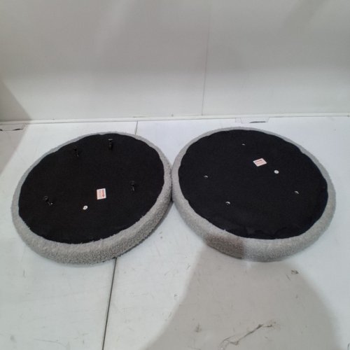 2PK ROUND STOOL CUSHION REPLACEMENTS - 16" - GREY image 4