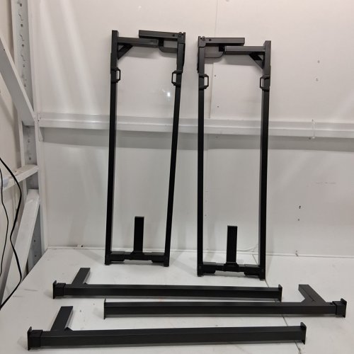 AMAZONBASICS 9-LEG SUPPORT METAL BED FRAME - QUEEN - RAISED 7" - BLACK image 2