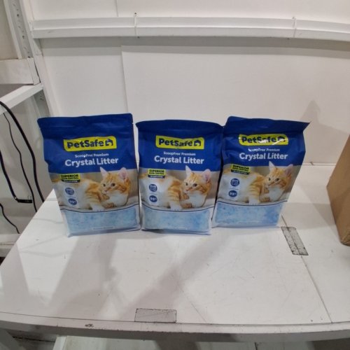 PETSAFE SCOOPFREE PREMIUM ORIGINAL CRYSTAL CAT LITTER - 8LB EACH - BLUE (MODEL: PAC00) image 2