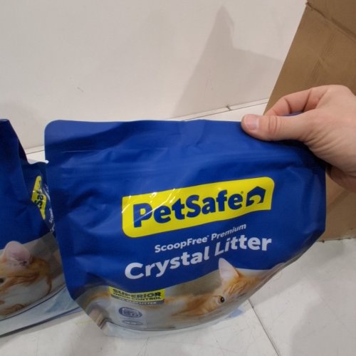 PETSAFE SCOOPFREE PREMIUM ORIGINAL CRYSTAL CAT LITTER - 8LB EACH - BLUE (MODEL: PAC00) image 3