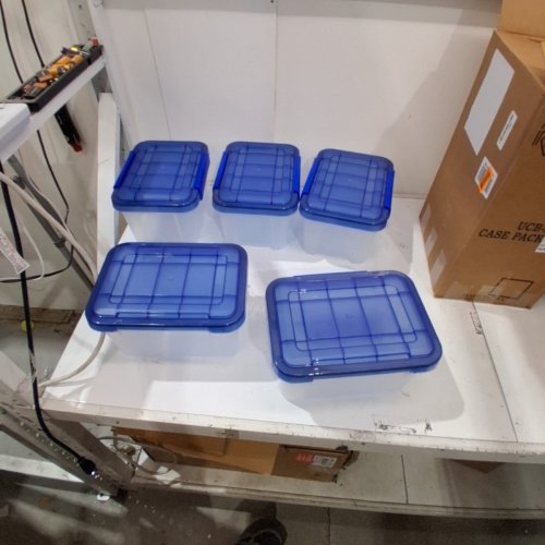 5PK IRIS WEATHERTIGHT STORAGE BOX - 6.5 QT - TURKISH SEA BLUE (MODEL: UCB-XS) image 3