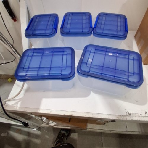 5PK IRIS WEATHERTIGHT STORAGE BOX - 6.5 QT - TURKISH SEA BLUE (MODEL: UCB-XS) image 4