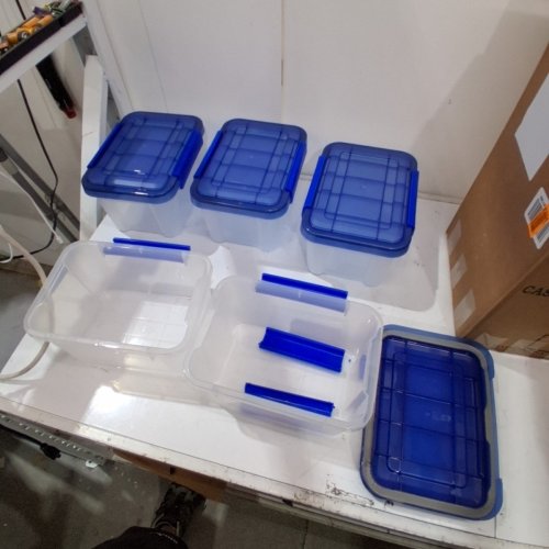 5PK IRIS WEATHERTIGHT STORAGE BOX - 6.5 QT - TURKISH SEA BLUE (MODEL: UCB-XS) image 5