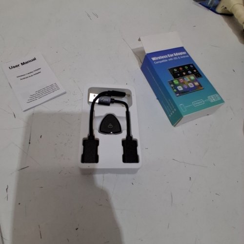 MINI WIRELESS CARPLAY ANDROID AUTO ADAPTER FOR IOS10+, ANDROID 11+ - BLACK image 3