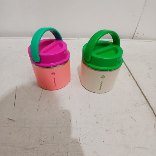 2PK THERMOFLASK INSULATED FOOD JARS - 20OZ - YELLOW/PINK/BLUE & PINK/GREEN/YELLOW (MODEL: 1759351) image 3