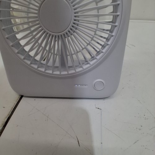 OTLONPE PORTABLE RECHARGEABLE SLIM DESK FAN - 5.7" X 6.5" - WHITE (MODEL: S-F16B) image 3