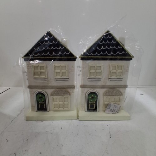 2 WONDERSHOP DECORATIVE FELT CHRISTMAS HOUSE - CREAM AND BLACK image 3