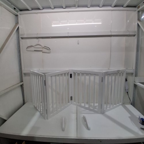 4-PANEL FREE STANDING DOG GATE - 24" X 80" - WHITE image 2