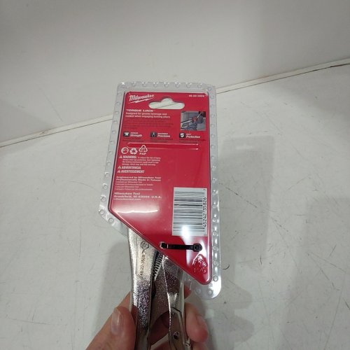 MILWAUKEE TORQUE LOCK LONG NOSE LOCKING PLIERS - 9" - SILVER / RED (MODEL: 48-22-3509) image 3