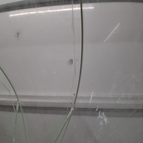 WINDPROOF J HOOK LARGE STICK UMBRELLA - 37" - CLEAR image 3