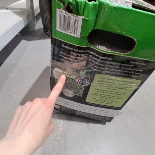 CLUMPPRO SCOOPABLE CAT LITTER WITH GREEN ZEOLITE AND ACTIVATED CARBON CRYSTALS - 48LBS (ITEM: 1941606) image 4