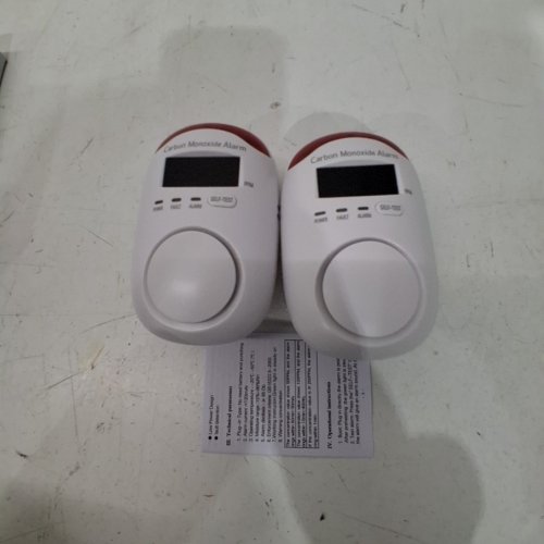 2PK HEMBISEN DIGITAL DISPLAY PLUG IN CARBON MONOXIDE DETECTORS - WHITE (MODEL: WA996) image 2