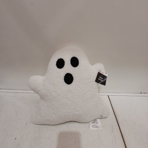 WAY TO CELEBRATE! HALLOWEEN GHOST PILLOW - 14" - WHITE image 2