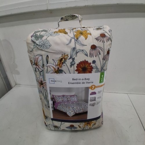 7PC MAINSTAYS FLORAL BED-IN-A-BAG BEDDING SET - QUEEN - MULTICOLOUR (MODEL: MS8502263422-20) image 2