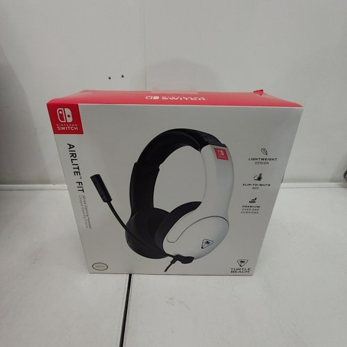 TURTLE BEACH AIRLITE FIT WIRED GAMING HEADSET FOR NINTENDO SWITCH/SWITCH 2/OLED - BLACK/WHITE (MODEL: 500-226) image 2