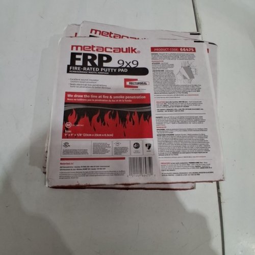 20PK METACAULK FIRE-RATED PUTTY PAD - 9" X 9" (MODEL: 66475) image 3