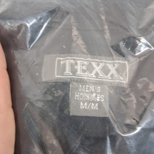 MEN'S TEXX BUTTON UP LONG SLEEVE WORKING SHIRT - MEDIUM - BLACK (STYLE: MS-905B) image 3