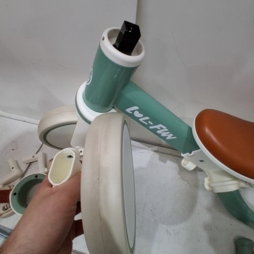 LOL-FUN KIDS TODDLER 5-IN-1 TRICYCLE WITH PUSH HANDLE FOR GIRLS & BOYS - GREEN/WHITE (MODEL: L00113) image 3