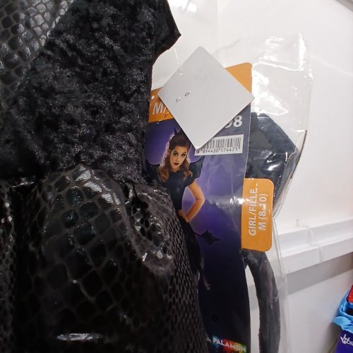 3PC GIRLS PALAMON DARK MAGIC DRAGON COSTUME - MEDIUM (8-10) - BLACK (STYLE: 40943BK) image 3