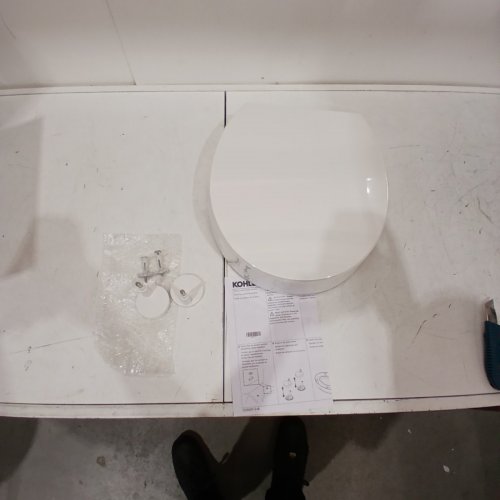 KOHLER HYTEN ELEVATED QUIET-CLOSE ROUND TOILET SEAT - WHITE (MODEL: 25876-0) image 2