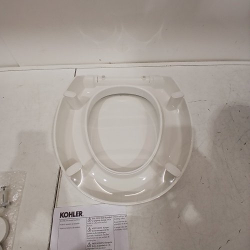 KOHLER HYTEN ELEVATED QUIET-CLOSE ROUND TOILET SEAT - WHITE (MODEL: 25876-0) image 4