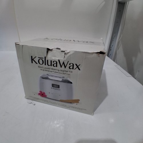 KOLUAWAX WAX WARMER KIT WITH WAX BEANS - WHITE image 5