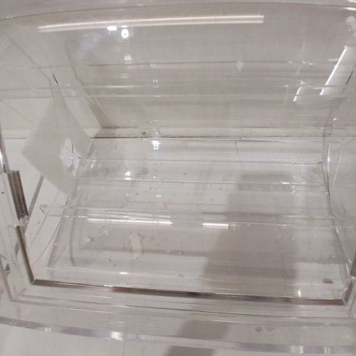 VEVOR ACRYLIC RAFFLE DRUM SPINNING CAGE WITH 2 KEYS - HOLDS 2500 TICKETS / 100 RAFFLE BALLS - 12" X 12" - CLEAR (MODEL: 12-AC) image 3