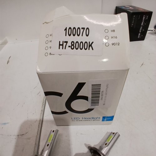 2PK PREMIUM SUPER BRIGHT LED HEADLIGHT BULBS - H7, 8000 K image 2