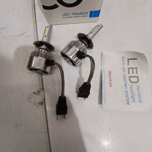 2PK PREMIUM SUPER BRIGHT LED HEADLIGHT BULBS - H7, 8000 K image 3