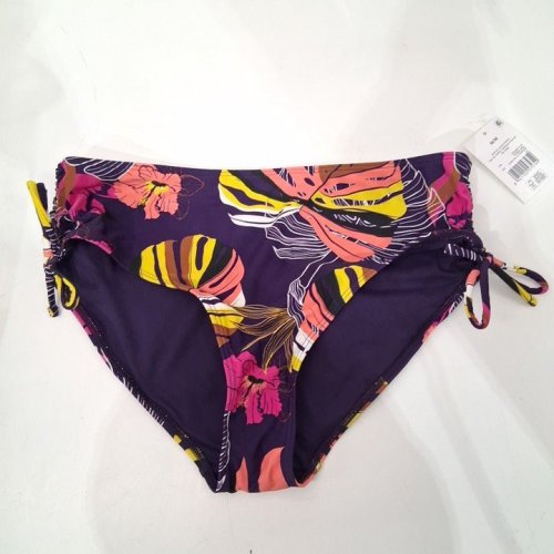 WOMEN'S GEORGE FLORAL BIKINI BOTTOMS - MEDIUM - DARK PURPLE/MULTICOLOR (STYLE: GR586071LDP) image 2