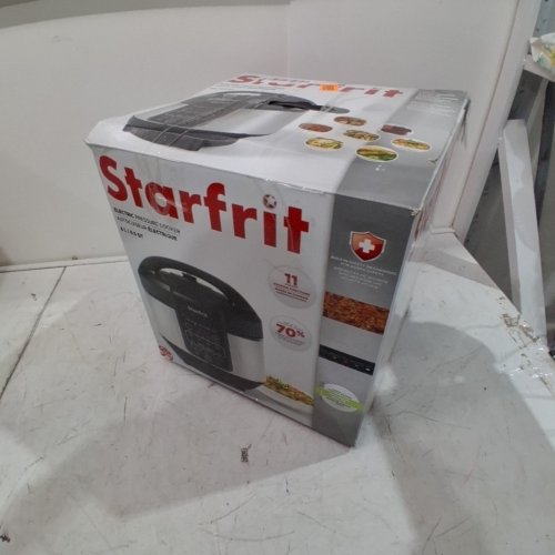 STARFRIT ELECTRIC PRESSURE COOKER - STEAM TRAY, MEASURING CUP & SPATULA- 8L CAPACITY - BLACK (MODEL: 024603) image 7