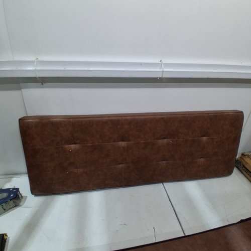 SONGMICS LEATHER STORAGE OTTOMAN/BENCH - 43" X 14" X 16" - COFFEE BROWN - (MODEL: LSF0514K03) image 5