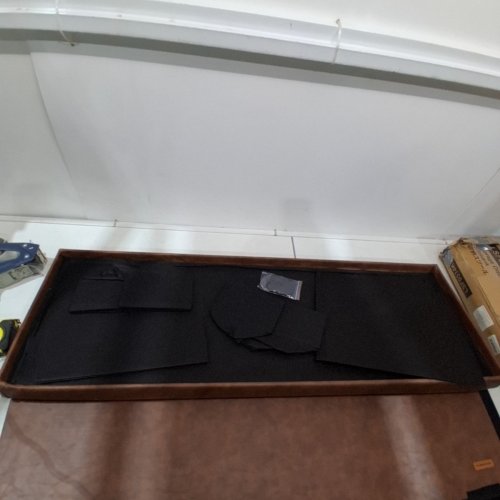 SONGMICS LEATHER STORAGE OTTOMAN/BENCH - 43" X 14" X 16" - COFFEE BROWN - (MODEL: LSF0514K03) image 6