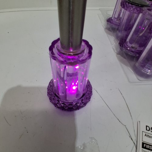 10PK SOLAR T-SHAPED STAKE PATH LIGHTS -HALLOWEEN PURPLE (MODEL: D55) image 2