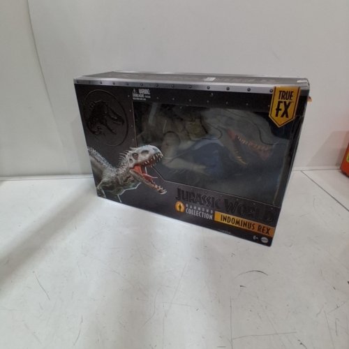 MATTEL JURASSIC WORLD HAMMOND COLLECTION INDOMINUS REX DINOSAUR FIGURE - GREY image 4