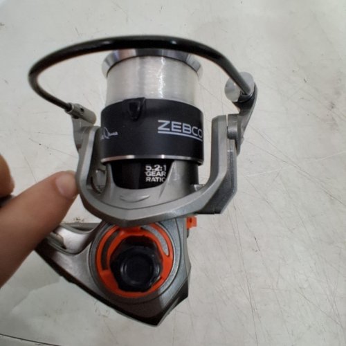 ZEBCO READY TACKLE SPINNING FISHING REEL - AMBIDEXTROUS - 5.2:1 RATIO - SIZE 10 - ORANGE/SILVER (MODEL: DSS10J) image 6