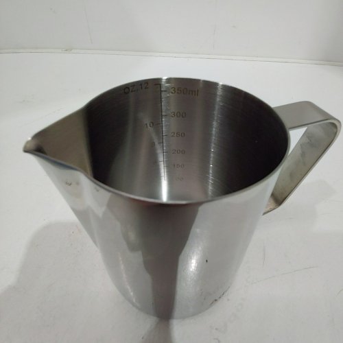 MILK FROTHING PITCHER - 120Z - STAINLESS STEEL image 3