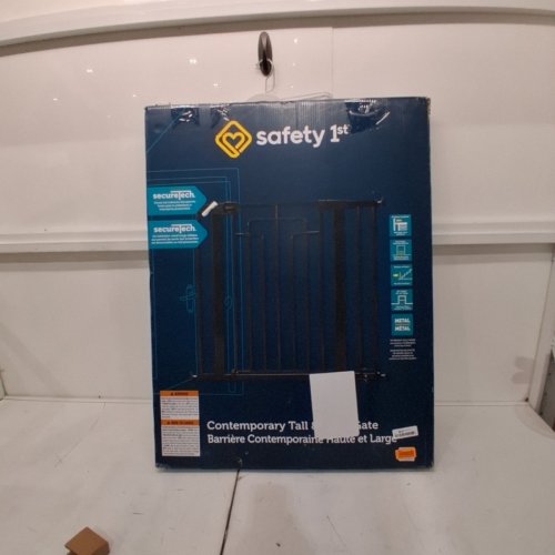 SAFETY 1ST CONTEMPORARY TALL & WIDE GATE WITH SECURETECH - 29"-47" X 36" - BLACK - (MODEL: GA176CBLKF2) image 4