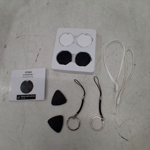 4PK ANDROID TRACKER TAG - BLUETOOTH LUGGAGE ITEM FINDER TRACKER - BLACK/WHITE image 3