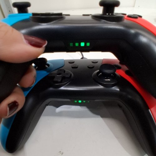 2PK ACEGAMER WIRELESS GAME CONTROLLER NINTENDO SWITCH - BLUE/RED (MODEL: QZT-SW-01) image 2