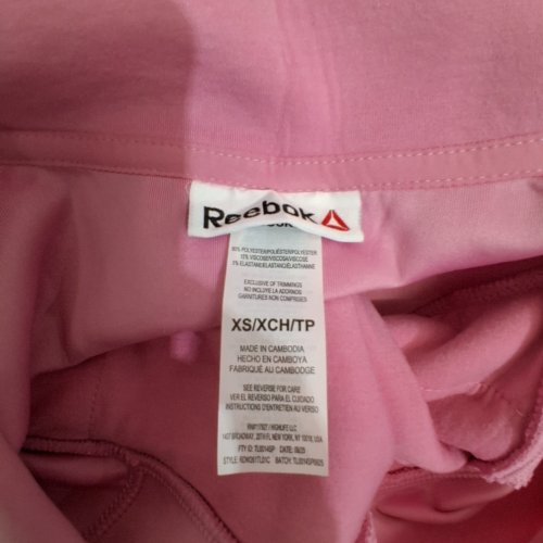 REEBOK QUARTER-ZIP PULLOVER SWEATSHIRT - EXTRA SMALL - PINK image 4