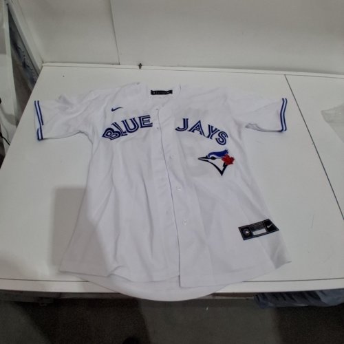 MEN'S TORONTO BLUE JAYS #39 TREY YESAVAGE NIKE HOME REPLICA JERSEY - LARGE - WHITE image 2