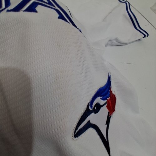 MEN'S TORONTO BLUE JAYS #39 TREY YESAVAGE NIKE HOME REPLICA JERSEY - LARGE - WHITE image 3